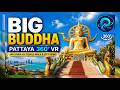 Big Buddha Pattaya 360° VR | Wat Phra Yai Temple Walk &amp; City Views