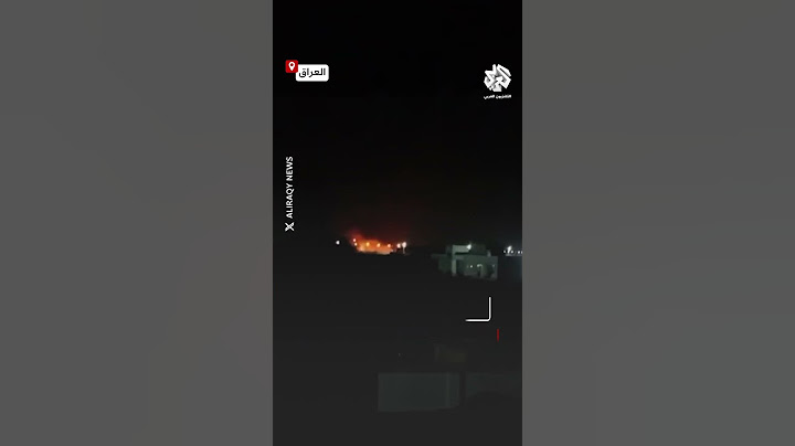 لحظة اشتعال النيران في قاعدة بلد الجوية بمحافظة صلاح الدين عقب هجوم بالمسيرات على قواعد عسكرية