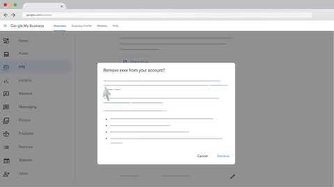 Remove one or more business profiles