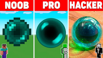 MINECRAFT NOOB vs PRO vs HACKER Minecraft Pixel art: Ender Pearl / Animation