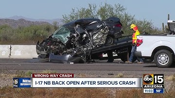 Wrong-way driver causes crash on I-17