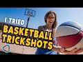 I tried BASKETBALL TRICKSHOTS • with Josh Horton!
