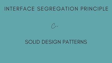 Interface Segregation Principle Unveiled: Design Principles & Live Coding in C++