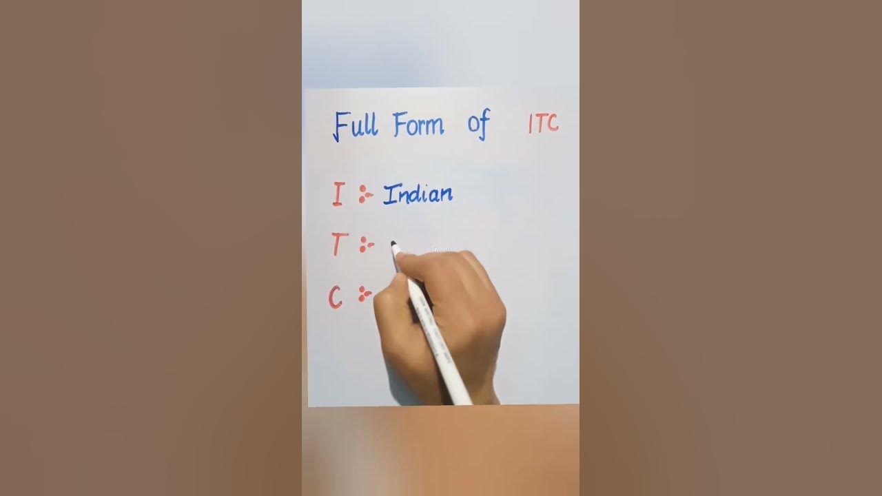 Full Form Of ITC important fullform trending shorts YouTube full-form-of-itc-important-fullform-trending-shorts-youtube