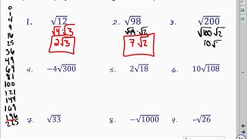 11 1 Simplifying Radicals