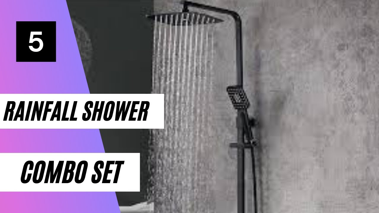 Best Rainfall Shower Combo Set 2022 Top 5 Handheld Wall Mounted and Shower Head On Amazon