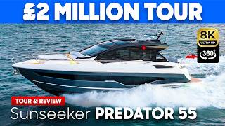 Sunseeker Predator 55 360 Full 360° Yacht Tour & Review