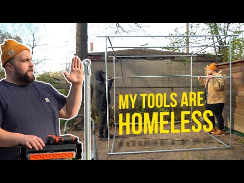 DIY Shed Hack| Build a Shed with Electrical Conduit | Maker Pipe Tool Shed Build | Part 2