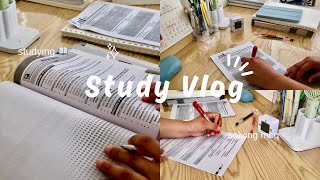Study Vlog | productive study, study nonstop, solving ENT mcq problems | med student