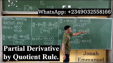 Partial Derivative by Quotient Rule | Partial Differentiation by Quotient Rule #excellenceacademy