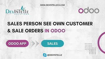 Odoo Salesperson see Own Customer & Sale Orders | Partner Access Own Customer