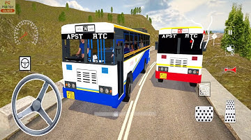 APSRTC Bus Driving in Bharat Bus Simulator Android Gameplay | Indian Bus Games for Android Mobile
