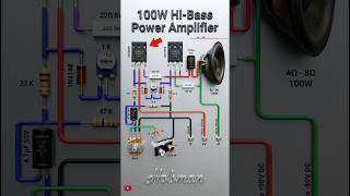 100W Hi Bass Amplifier Using 2SC5200 + 2SA1943 🔥 #HiBass #PowerAmplifier #2SC5200 #2SA1943 #trending