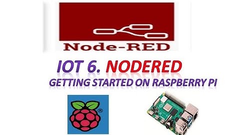 IOT 6  NODERED GETTING STARTED ON RASPBERRY PI