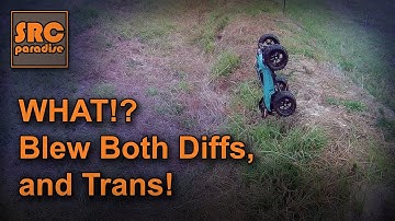 Team Redcat BE6S, bashing and blew out both diffs and reduction gears!