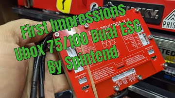Ubox 75/200A ESC & Uni1 Remote by Spintend First Impressions & Early Review!!!