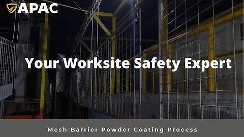 【Edge Protection】 Mesh Barrier Powder Coating Process | APAC