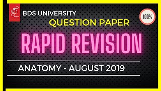 MGR UNIVERSITY QUESTION PAPER #ANATOMY |PREVIOUS ANATOMY QUESTION PAPER #Q&A #ANSWER #AUGUST2019
