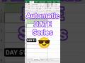 Excel Tip➖ Date Series Trick || 1Jan 2005 se aaj tak Date Automatically 🤯 #exceltips #excelhindi