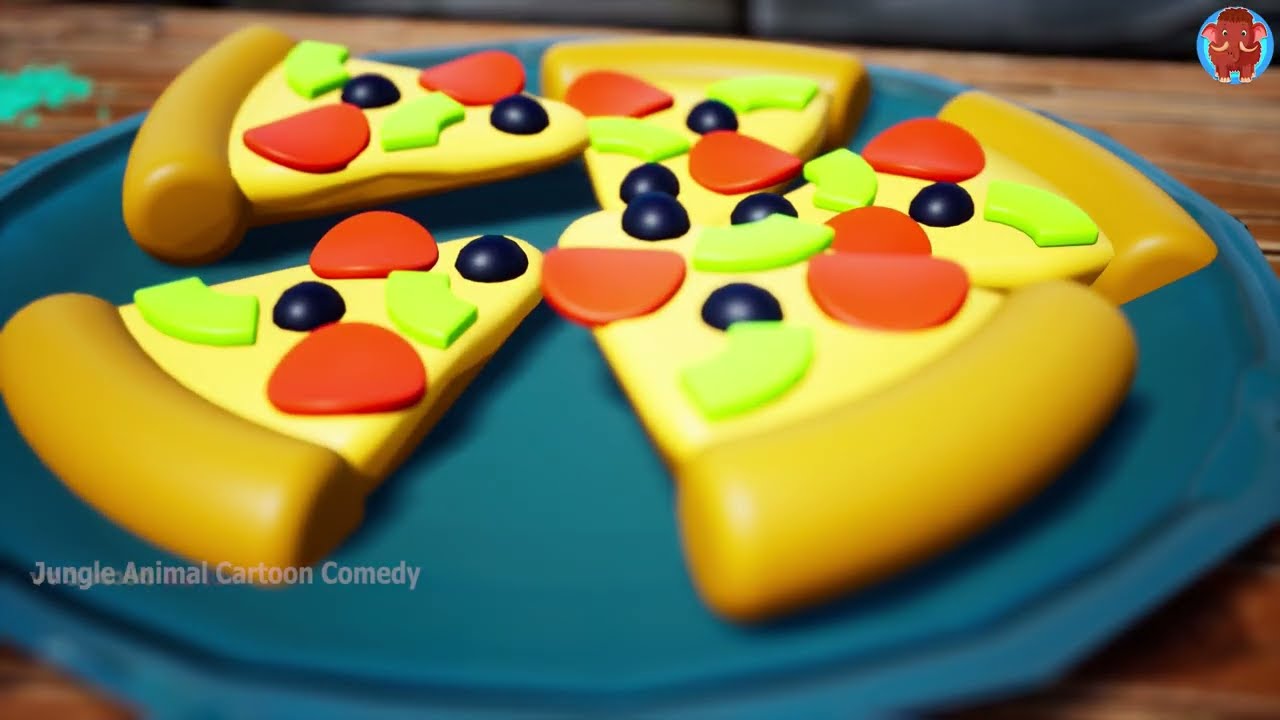 Giant Lion vs Giant Elephant Gorilla Cow Cartoon  | 3D fictional animal models