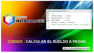 🖱 Hacer un programa que calcule el sueldo básico de un trabajador en java NetBeans.
