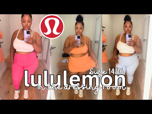 LULULEMON PLUS-SIZE CURVY TRY-ON HAUL, IN THE DRESSING ROOM