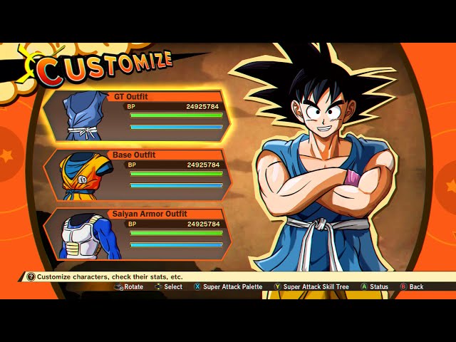 Goku and Vegeta Outfits for my Upcoming DBZ Game - Creations