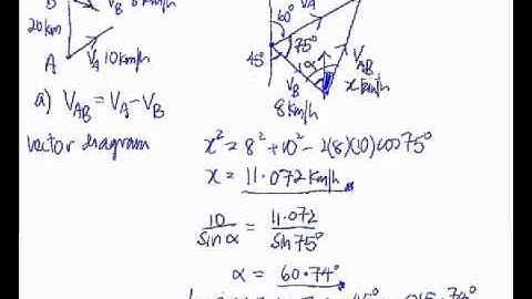 Relative Velocity Lesson 3 - Example 2