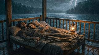 John & Abigail Sheltering in a Cozy Open Lake House During a Heavy Thunderstorm Night | RDR2 ASMR