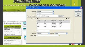 Easiest way to insert a record with Dreamweaver