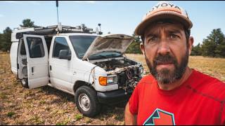Is This Van Worth Saving?! | Van Life Camping on the Mogollon Rim