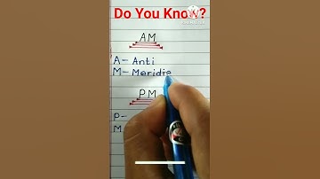 Full Form Of AM And PM #shorts #viral #ytshorts #trendingshorts #fullform #am #pm
