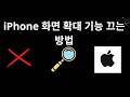 iPhone 화면 확대 기능 끄는 방법 - 전체 가이드