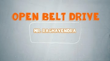 Length of Open Belt drive Derivation