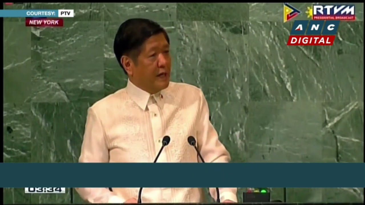 President Marcos Addressed High Level Speech At 77th UN General Debate
