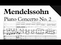 Mendelssohn - Piano Concerto No. 2, Op. 40 (Sheet Music)
