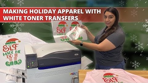 Making Holiday Apparel with White Toner Transfers | DigitalHeat FX 9541