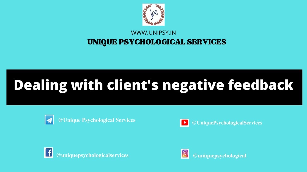 Dealing with client's negative feedback - YouTube
