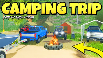 I went on a GROUP CAMPING Trip in Roblox American Plains Mudding!