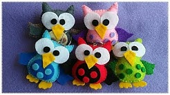 Tutorial Flanel Felt | Membuat OWL / Burung Hantu dari kain Flanel - Durasi: 10.02. 
