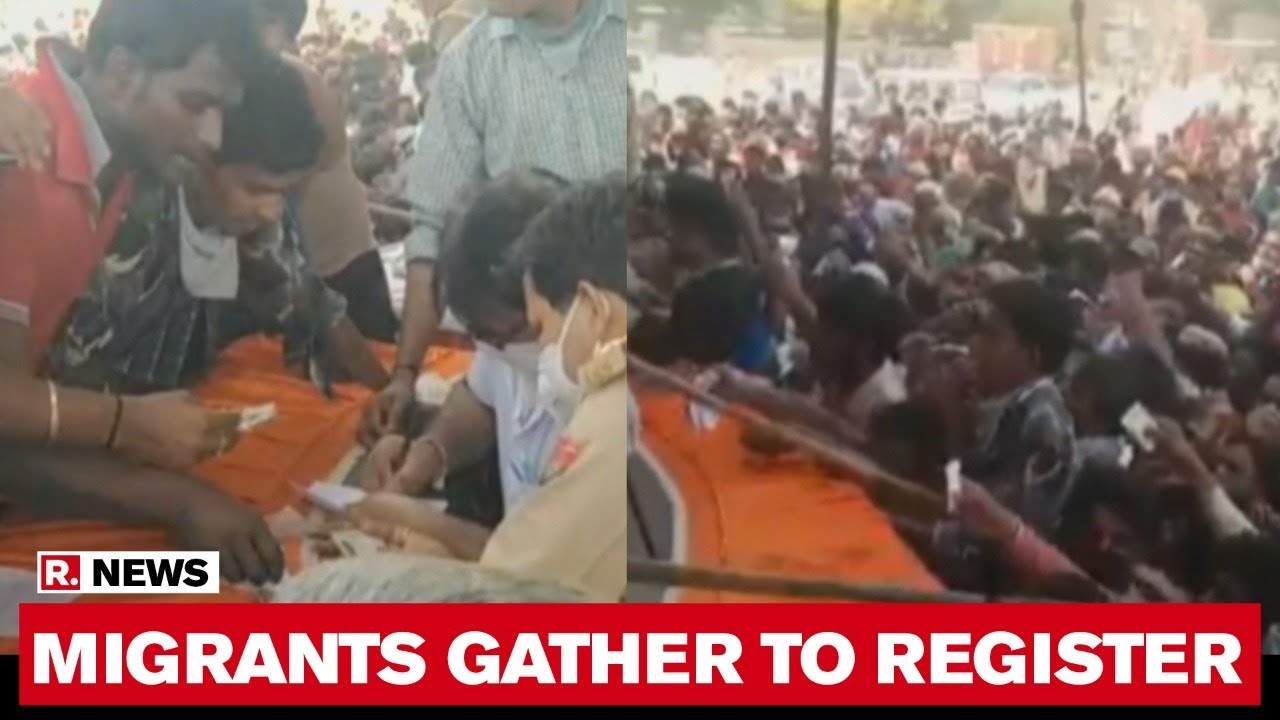 Ghaziabad: Thousands Of Migrants Gather To Register For Train Travel ...