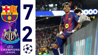 Barcelona vs Newcastle 7-2 Highlights | All Goals & Extended Highlights | Champions League 2026