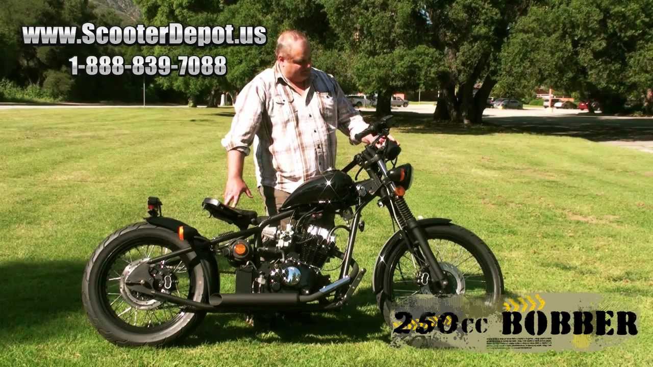 MC_D250RTB, Sunny 250cc Old School Bobber Style street bike at  ScooterDepot.us for $ 2,399 