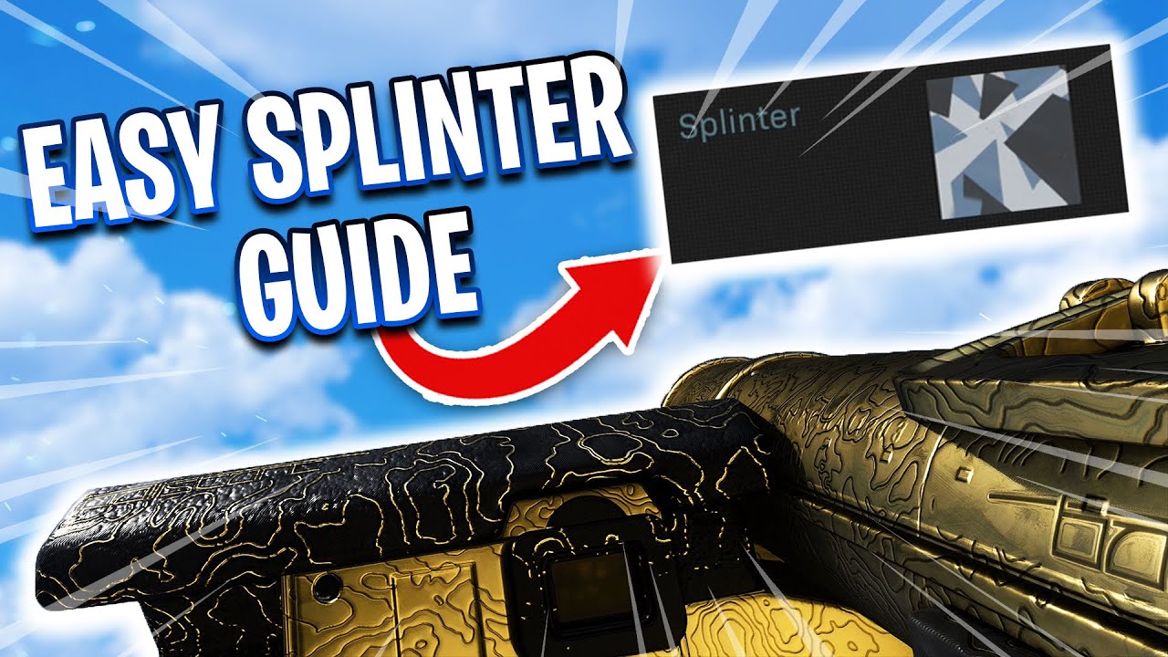 EASY WAY TO GET THE SPLINTER CAMO FOR JOKR FAST! (Destroy ground based vehicles and killstreaks)