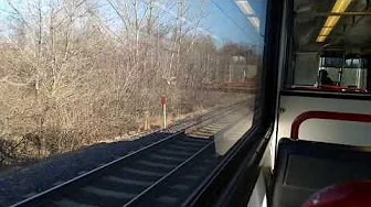 Riding the Metrolink from Jackie Joner Kersee Ctr to Fairview Heights.