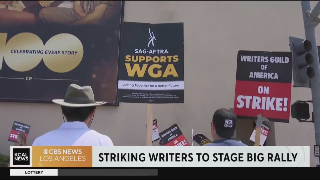 Hollywood writers plan multi-union rally downtown LA