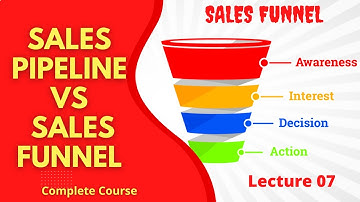 Sales Pipeline vs  Sales Funnel | Lecture 7