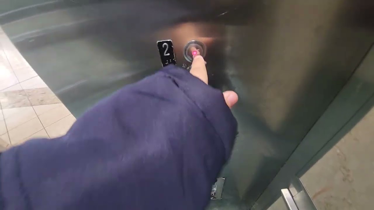 Nice motor! Schindler Hydraulic Glass Elevator | Southpark Center, Strongsville, OH