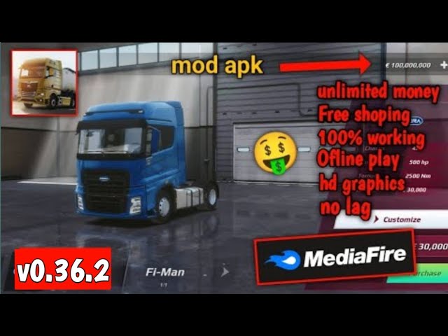 Download Truck Simulator: Europe (MOD, Unlimited Money) 1.3.5 APK