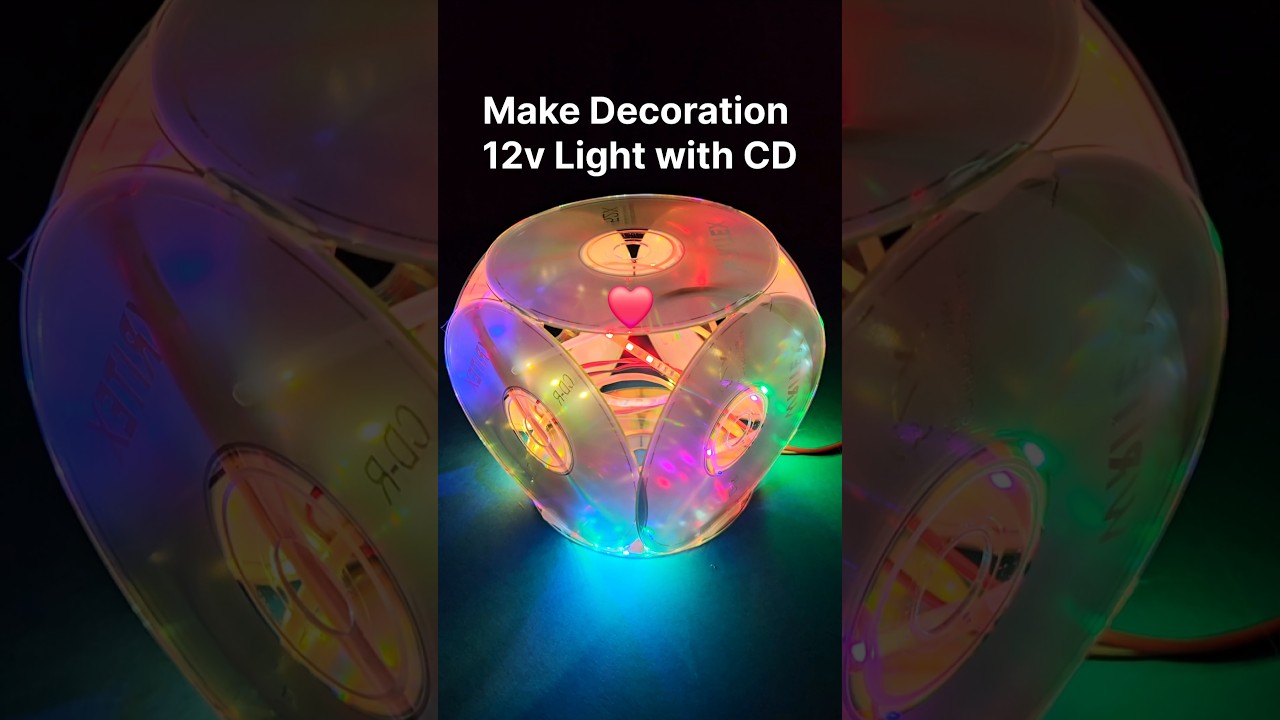 Make Decoration 12v Light with CD ❤️ Craft Ideas with CD 